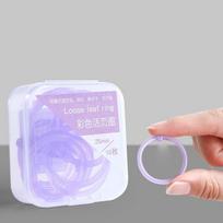 Albums Scrapbooking Binding Supplies Paper Binder Ring DIY Binder Ring Circle Ring Loose Leaf Ring 25mm-purple 10pcs/box