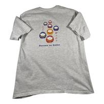 Vtg 90s Daruma No Gakko Mens T  M Hanes Graphic Print Japanese Dolls Gray Unisex T-Shirt L