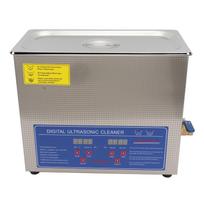 Ultrasonic Vinyl Record Cleaner Washer Heating Function Ultrasonic Cleaning Machine for Laboratories 6L EU Plug 220‑240V 50Hz Stainless steel