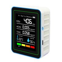 5-in-1 Formaldehyde Detector USB Charging Air Quality Tester with Temperature Humidity TVOC Display for Home Bedroom Kitchen RV