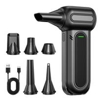 2026 New Electric Compressed Air Duster with Brushless Motor 8000mAh 3-Gear Adjustable Cordless Air Blower Gun for Computer Keyboard PC