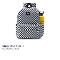 Vans Old Skool Polyester Backpack Regular Unisex Black White VN0A5KI1Y281 One Size 1 white