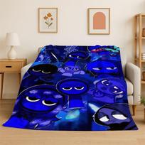 Music Sprunki Incredibox Game Soft Flannel Throw Blanket,Cozy Blanket for Bed,Couch,Sofa,Bedroom,Living Room,Travel,Picnic kids 75x90cm