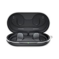 Transparent Case for Open-Ear Headphones, Solid Color Cover with Hook, Wireless Earphone Charging Case, Shockproof Frosted Case