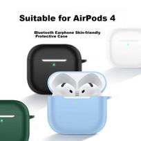 AirPods 4 Case, Silicone Integrated Soft Shell, Apple Fourth Generation Charging Case Frosted Cover Anti-Fingerprint Solid Color Roland Purple