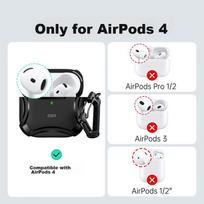 ESR AirPods 4 Case, Apple Earphone Cover, MagSafe Magnetic Charging Compatible, Bluetooth Earbuds, Non-Slip And Drop-Resistant
