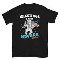 Greetings From Nevada 1969 NASA Fake Moon Landing Short-Sleeve Unisex T-Shirt M
