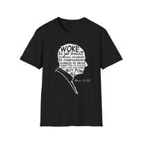 Woke Is No Insult Pope Leo T-Shirt | Anti-Trump, Progressive Christian Protest Tee 3XL