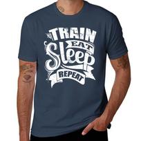 Train Eat Sleep Repeat Gym TShirt Plus Size NonShrink TShirt S