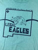Vintage T Shirt Albuquerque New Mexico August 89 Legal Eagles Teal Green L