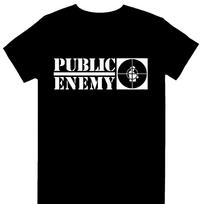 Public Enemy Crosshairs Logo Licensed T-Shirt XL gray