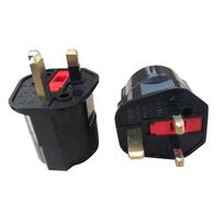 EU to UK Travel Adapter, 2 Pin to 3 Pin Plug Converter, Charger Adapter for European and UK Devices, Compact for Travel One Size