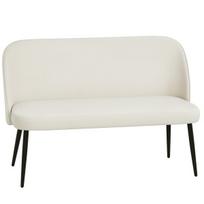 Sofa, 2-vietė, 127x63x84.5 cm, Smėlio spalvos, Metalinis rėmas