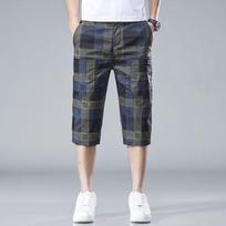 Ice Silk Cool Men'S Summer Hot Elastic Casual Sports Straight Leg Cropped Pants For Boys M（100Jin） juoda