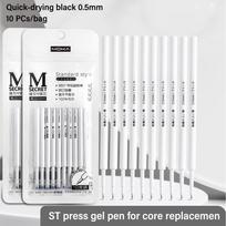 6PCS/Box ST Tip Gel Pen Soft Cloud Grip Ballpoint Pen Creative Writing Tools  Gift 10PCS Pen Refills