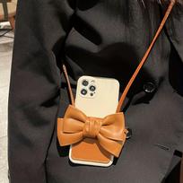 1pc Backpack-Type Rope Phone Case – Bow Cross-Body Design for Apple IPhone 14 ruda