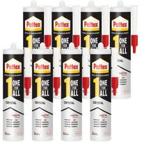 8x "Pattex One4All Crystal" 290 g montavimo klijai