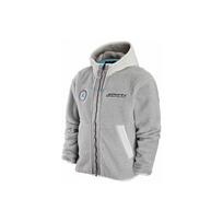 Jordan Logo Patch Zip-Up Fleece Hoodie Men Tops Light-Blue FB1908-077 M