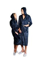 Bambuko pluošto chalatas poroms su gobtuvu