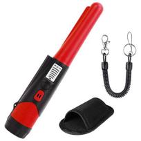 Hand Metal Detector Portable 3 Alarm Modes 360 Degree Detecting High Sensitivity raudona