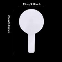 10Pcs White Repeatable Double Sided Handheld Dry Erase Answer Paddles Mini White Boards Small White Board Signs Auction Paddl