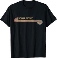 Vintage Retro Line Bomba Estereo Classic Style Music Musical T-Shirt Unisex T-Shirt L