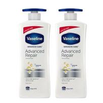 Vaseline Intensive Care Advanced Repair Body Lotion Fragrance Free 600ml x2 1