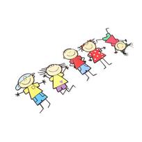 Lovely Boy Girl Funny Children Cute Kids Car Sticker Family Window Decal