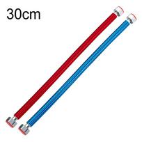 Gofruota nerūdijančio plieno lanksti vandens šildytuvo jungiamoji žarna įleidimo vandeniui 30cm red