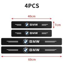 4 vnt. Anglies pluošto automobilio durų slenksčio plokštelių lipdukai BMW M M3 M5 F10 F30 F20 E28 E30 E34 E36 E39 E46 E91 Performance X1 X2 X5
