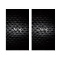 For Jeep 2Pcs Car B-Pillar Decals Auto Center Column Decoration Stickers For Jeep Grand Cherokee Wrangler JK Gladiator Compas
