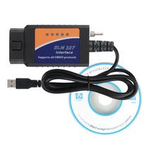 Palaiko daugumą OBDII protokolų obd2 SCANNER PIC18F25K80 Chip ELM327 USB v1.5 Switch Automobilio diagnostikos kabelis FORscan HS-CAN ir MS-CAN juoda