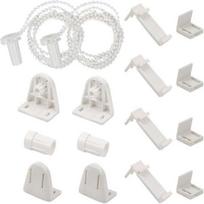 2 sets of roller blind accessories (15mm/PVC/no drilling) Fixed roller blinds for curtains, roller blinds, etc.