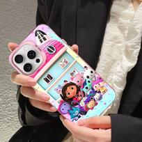 Cute G-Gabbys D-Dollhouse Phone Case For IPhone 17 16 15 14 11 12 13 Pro Max Plus Pro Colored Silver Cover iPhone 12 pro