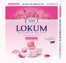 Lokum su rožių žiedais ir natūraliu rožių vandeniu 170g, 170 g