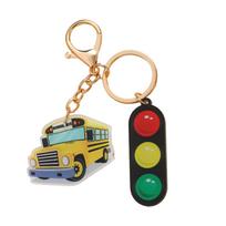 Mokyklinio autobuso raktų pakabukas Krepšio pakabukas Rankinės Kuprinės Krepšio Pakabukas Žavesys Automobilio Raktų Pakabukas Šviesoforas Mokyklinio Autobuso Raktų Pakabuko Žavesys beige