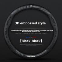 Nappa Leather Car Steering Wheel Cover Nissan Qashqai Juke XTrail Patrol Note Leaf Altima Murano Rogue Pulsar Sentra Teana Tiida