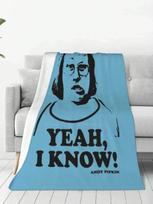 Yeah I Know Andy Pipkin Little Britain T Shirt Hot  Printing High Qiality Warm Flannel Blanket Andy Pipkin Little Britain#Color_1,Size_100X150CM S įvairiaspalvis