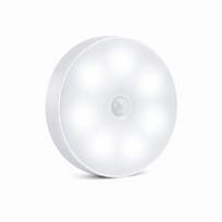 LED naktinė lemputė su judesio davikliu, USB, 1 vnt., Warm White - 1pc