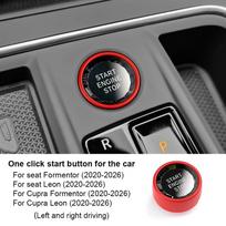 Interior Interior Sticker for Cupra Formentor/Leon Seat Formentor/Leon 2020 2021 2022 2023 2024 2025 2026 Interior Panel Crystal Red raudona