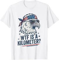 Funny Hand Boop Nose Girl Eagle Funny Patriotic 4th of July T-Shirt M