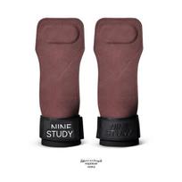 Weight Lifting Straps for Deadlift Pull Up Bar Bench Press Gloves Men Women Grip Wrist Support Back Palm Protection Burgundy pair-L