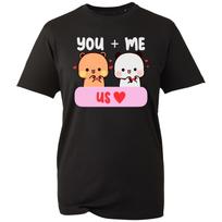 Dudu Bubu Love T-shirt You And Me Makes US Cute Viral Cartoon Unisex Gift Tee S