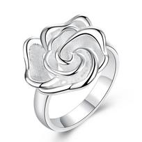 925 Sterling Silver Women Ring 7-10# Fine Flower Fashion Wedding Gift Charm Party Jewelry Accessories Wholesale 7
