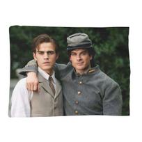 The Vampire Diaries Damon Salvatore Blanket Soft Warm Flannel Throw Blanket Cover for Bed Living room Picnic Travel Home Couch Size: 75*100cm, Weight: 230 GSM