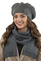 Vivisence 7006kmpl ciemnoszary uni komplet beret+szalik