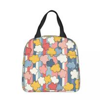 Movie Theater Buttered Popcorn Insulated Lunch Bag Portable Reusable Thermal Bag Lunch Box Tote Office Travel Bento Pouch One Size