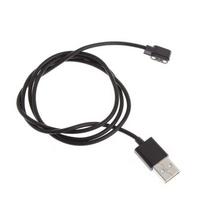 Universal 2Pin 2.84mm 2P Strong Magnetic Charge Cable USB Charging Line Cord Black White For Smart Watches