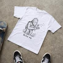 Bigfoot Punk Shirt, Blow Me Dandelion Tee, Grunge Rocker Graphic T-Shirt, Alternative Streetwear, Gothic Sasquatch Shirt, Punk Aesthetic. S