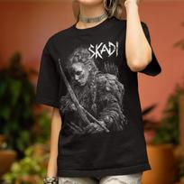 Skadi Norse Goddess Shirt: Viking Huntress T-Shirt | Nordic Mythology Warrior Tee | Pagan Norse Graphic XL
